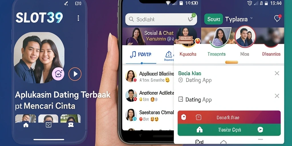 Tampilan antarmuka SLOT39 yang modern dan user-friendly untuk pengguna Dating App.