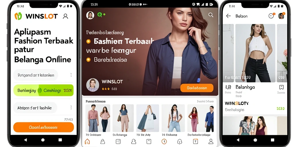 Antarmuka WINSLOT menampilkan produk fashion yang menarik dan mudah dinavigasi.