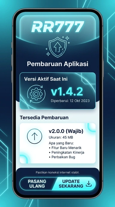 Tampilan riwayat versi rr777